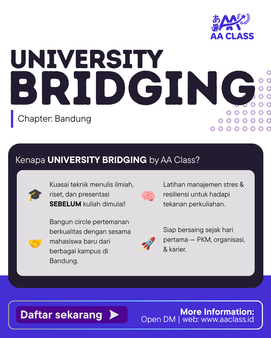 University Bridging Program (Bandung Edition)